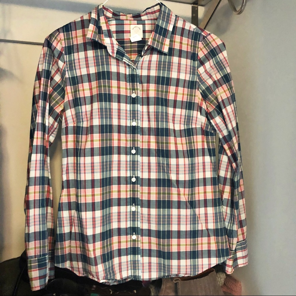 NWOT - J. Crew “The Perfect Shirt” in Plaid